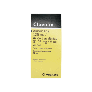 Clavulin 125mg/31,25mg/5ml Suspension, frasco 60ml