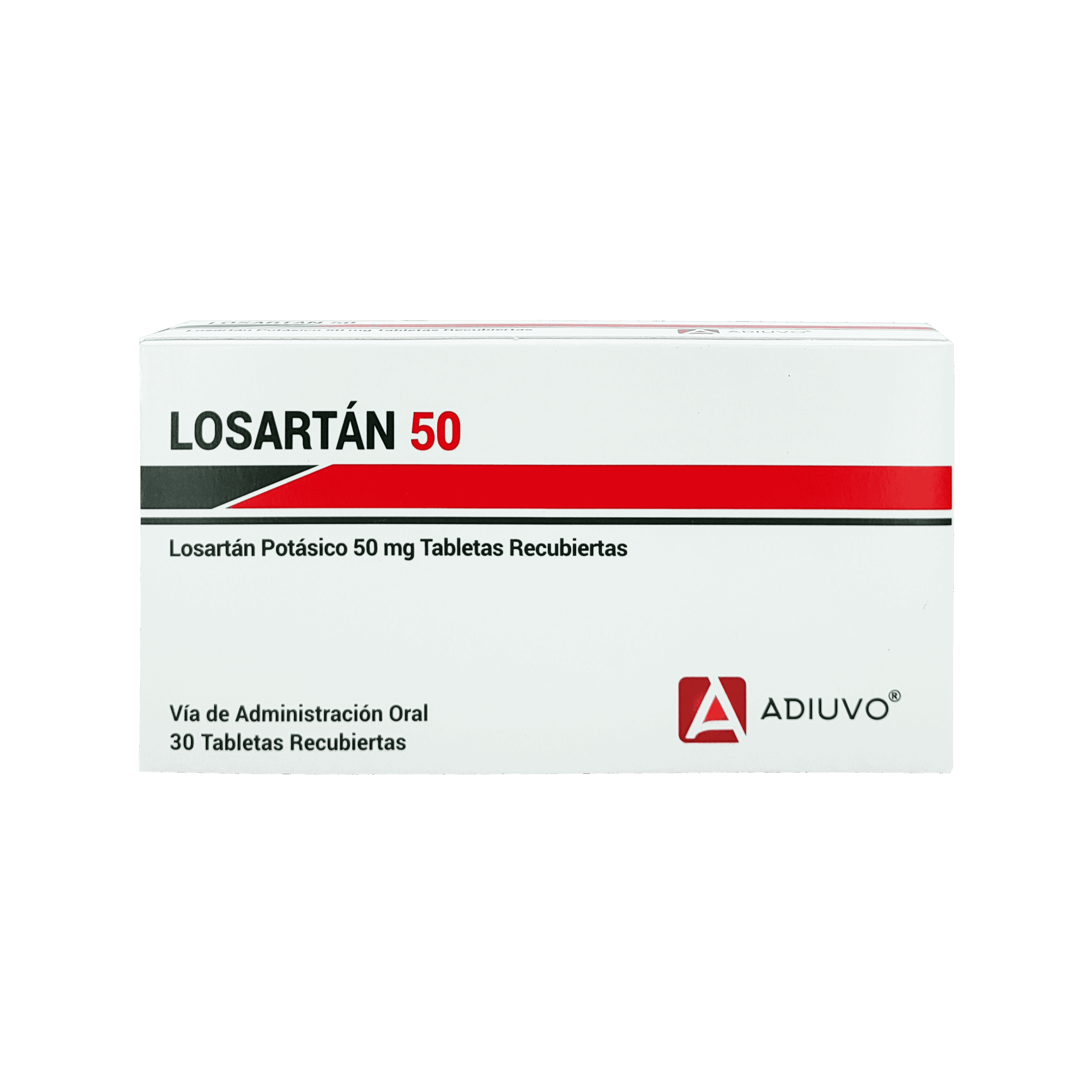 1225_Losartan Potasico Adiuvo 50mg _30 tabletas recubiertas