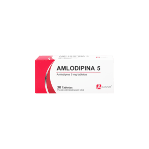 Amlodipina Adiuvo 5mg, 30 tabletas