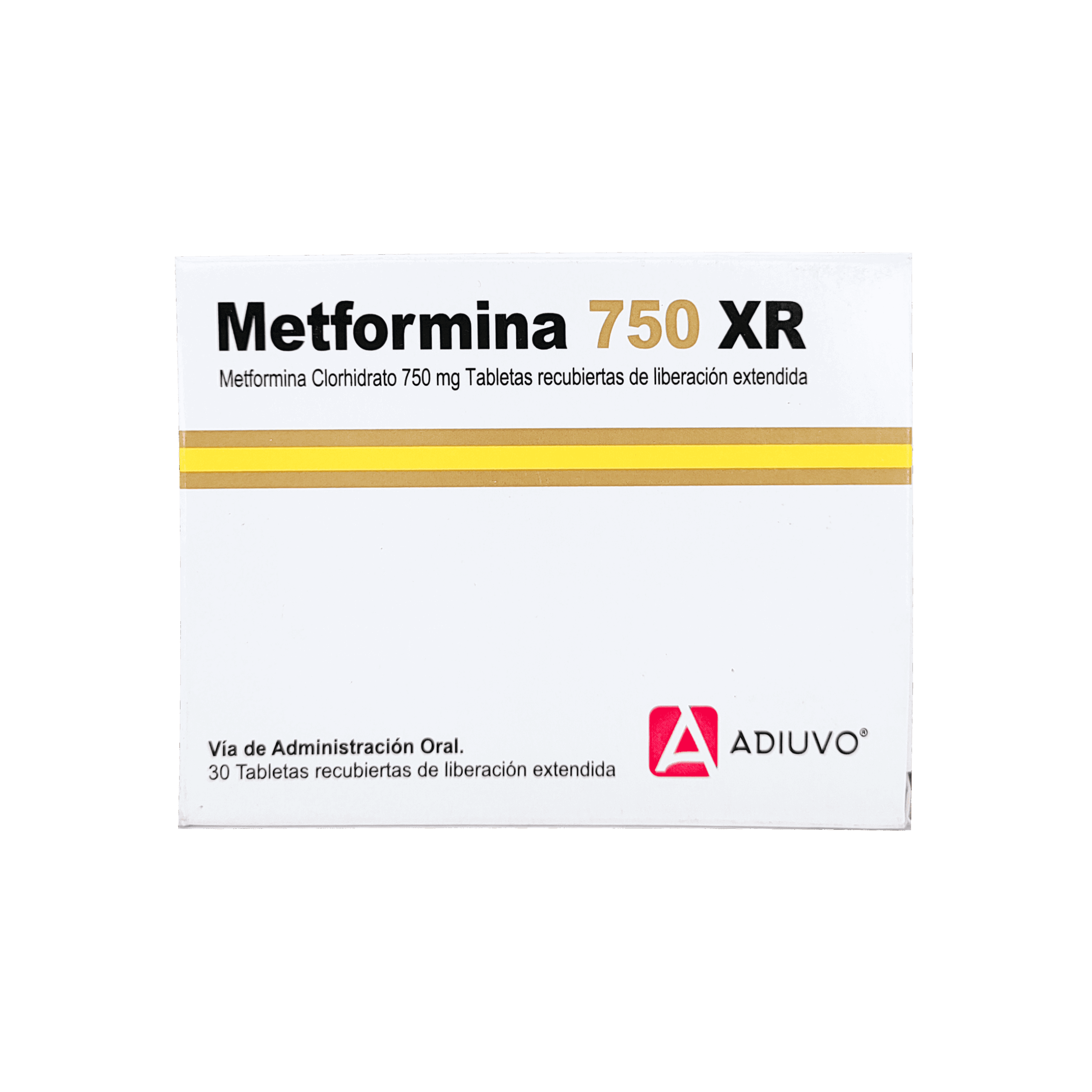 1427_Metformina XR 750mg Adiuvo_30 tabletas recubiertas