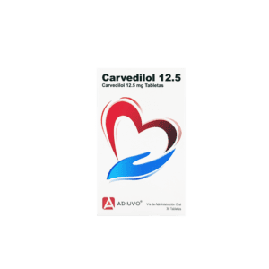 Carvedilol Adiuvo 12.5mg , 30 Tabletas
