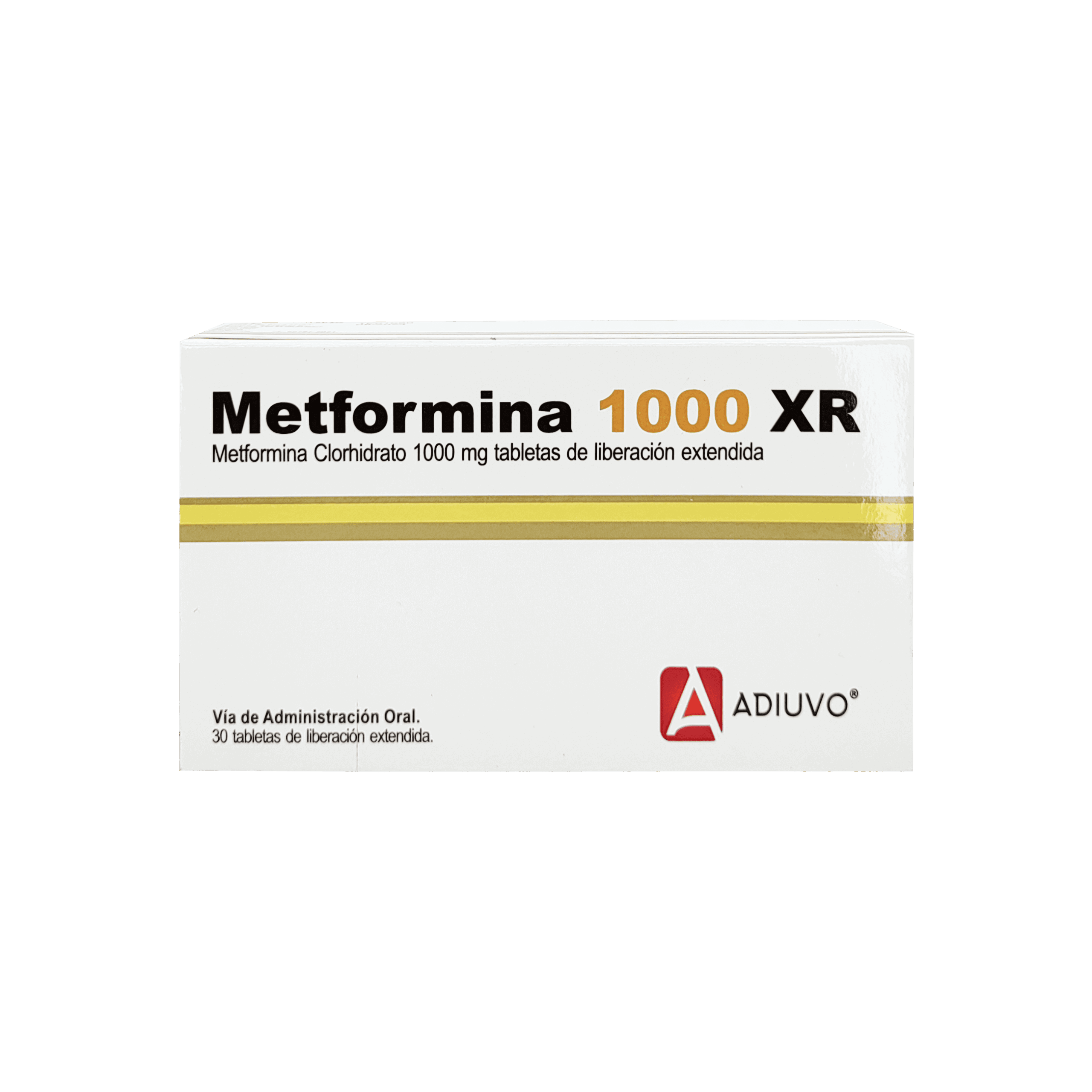 1468_Metformina XR Adiuvo 1000mg , 30 Tabletas