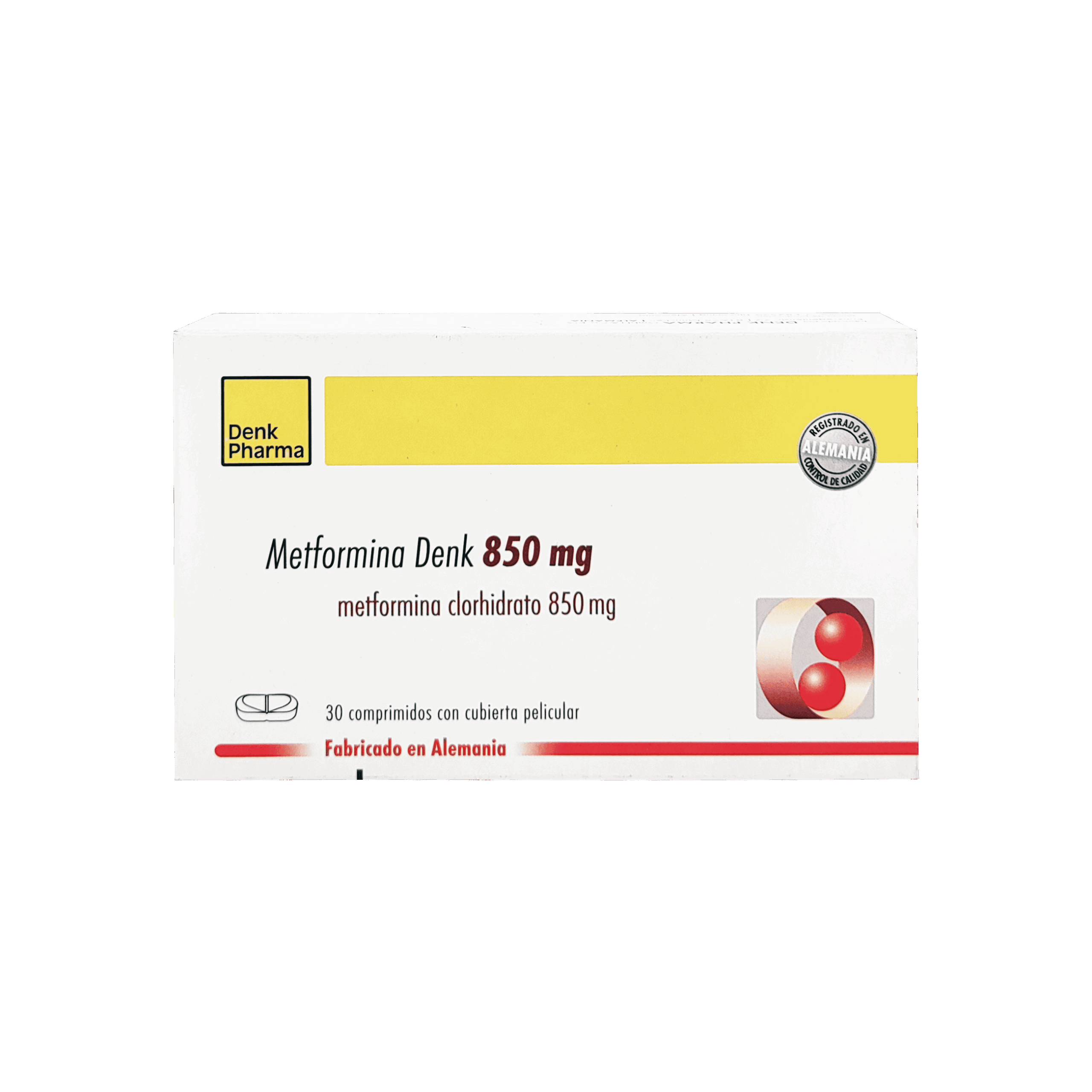 1724_Metformina Denk 850mg , 30 comprimidos