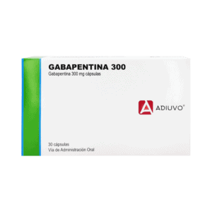 Gabapentina Adiuvo 300 mg , 1 de 3 blíster (10 Cápsulas)