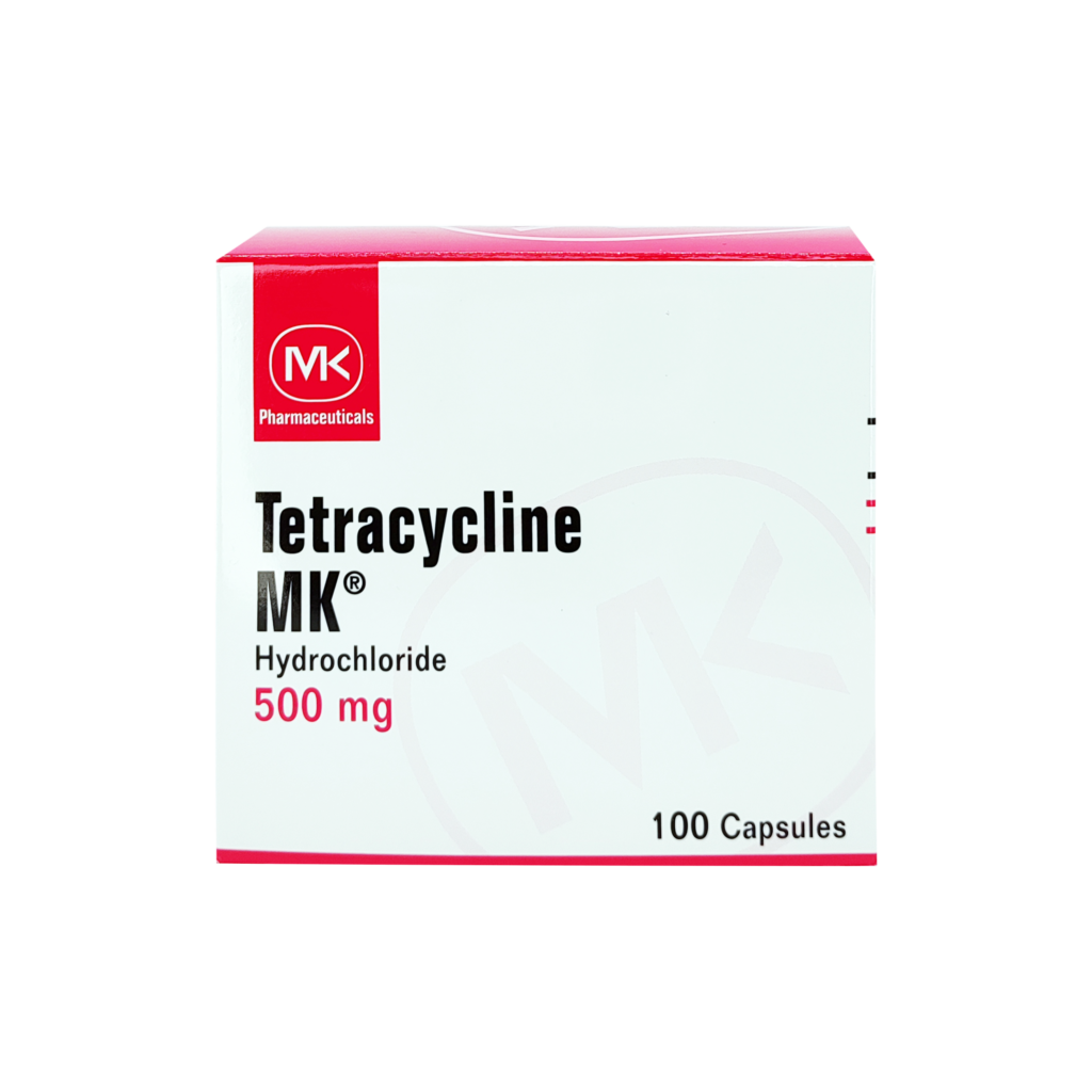 Tetraciclina MK 500mg , 1 de 10 capsulas - Apomedix