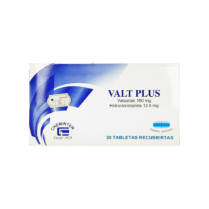 Valt Plus 160mg/12.5mg, 30 tabletas