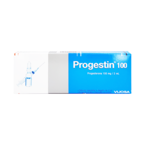 Progestin 100mg/2ml inyectable IM, 1 ampolla
