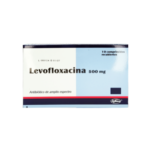 Levofloxacina Infasa 500mg, 1 de 10 comprimidos