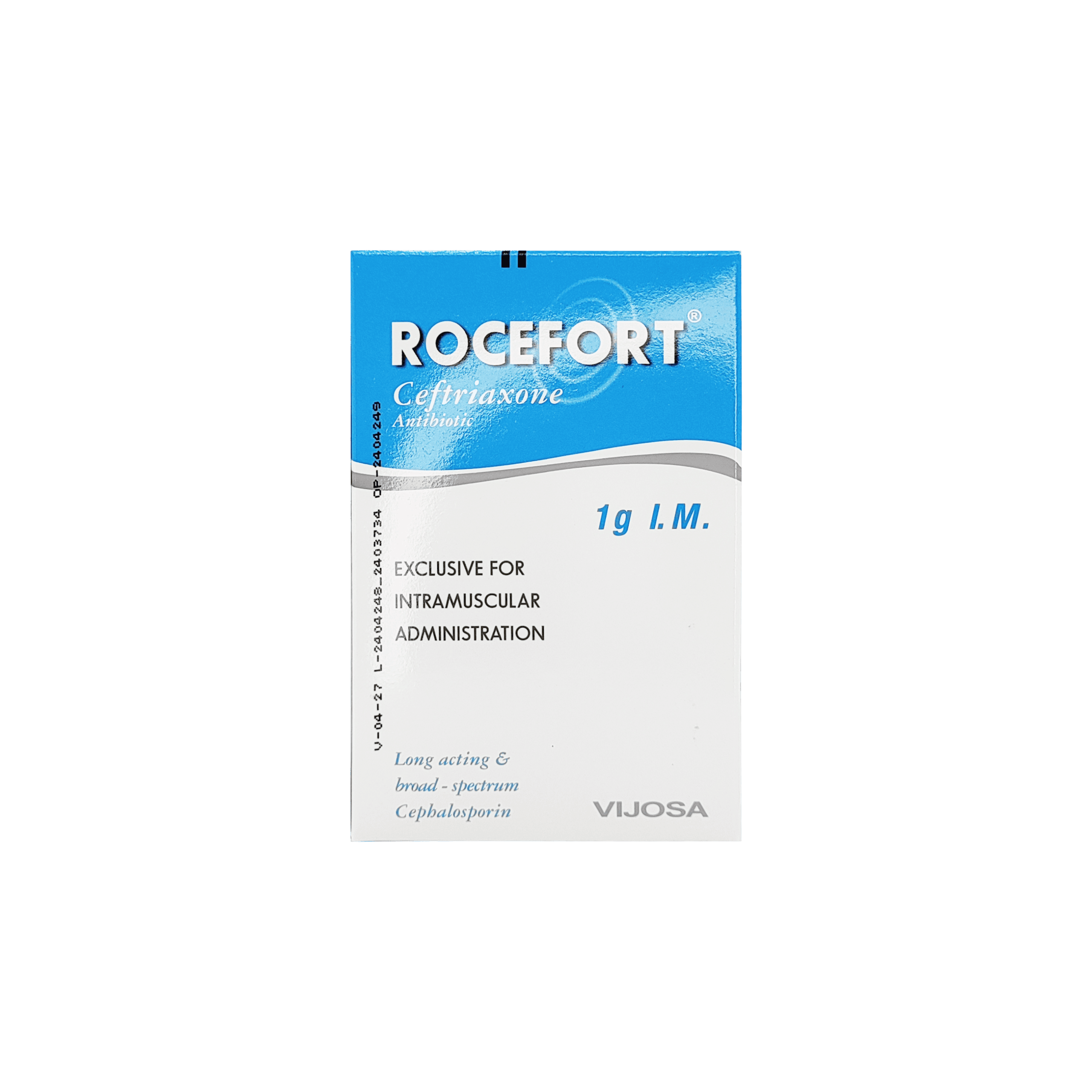 85_Rocefort 1g IM, 1 vial inyectable